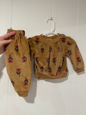 Snug Floral Velour Set